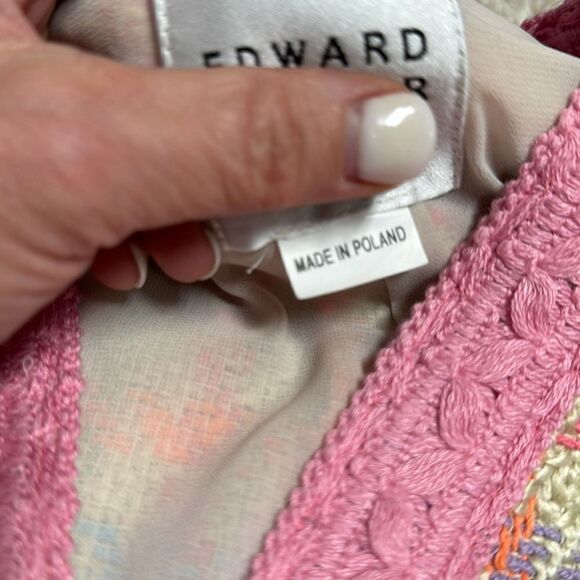 Edward Achour Paris Women’s Pink Multi Checkered Blazer Jacket Size 42 NEW - Picture 8 of 10